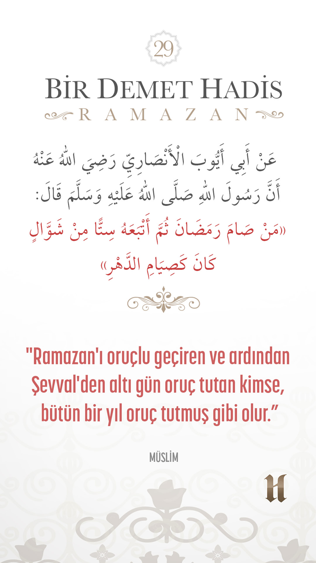 29. günün hadisi